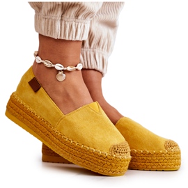 FB2 Lesley Gul Mocka Slip On Espadrilles