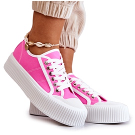 Låga Sneakers På Rosa Mischa Plattform
