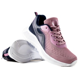TRENDI Snygga sportsneakers violett rosa