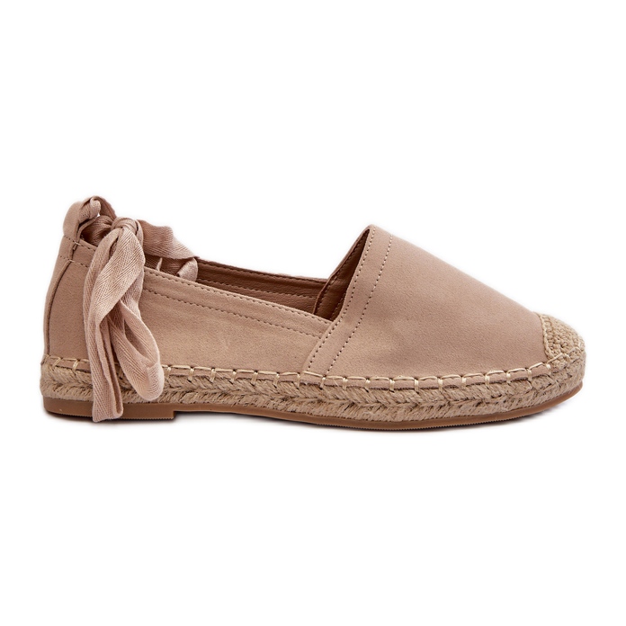 FB1 Knyt Beige Mocka Espadrilles Ismanne