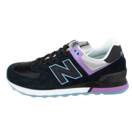 New Balance W WL574SAU skor svart purpur blå grå