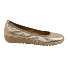 Caprice Ballerina Taupe Metallic 9-22161-28 beige mångfärgad gyllene