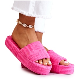 FJ1 Tofflor På Den Rosa Lilly Plattformen