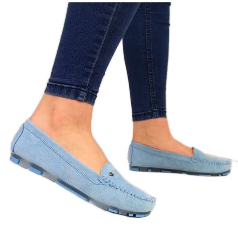 Läder loafers Filippo W PAW201B blå