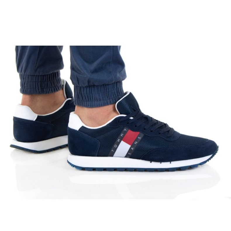 Tommy Hilfiger Mix Runner M EM0EM00 871 skor marinblå