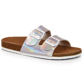 Tofflor med spännen Big Star W HH274895 silver