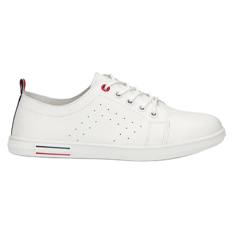 Damsneakers bundna Filippo DP3508 White vit