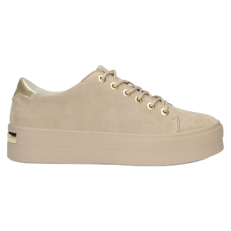 Creepers i beige läder Filippo DP3533