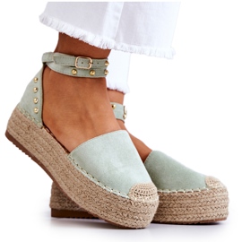 FB2 Gröna Lillian Espadrilles sandaler med strålar
