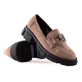 Goodin Mocka Loafers På Plattformen brun