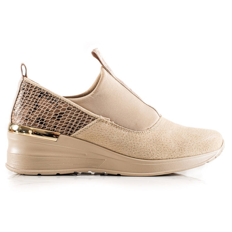 Filippo Sneakers i läder beige brun