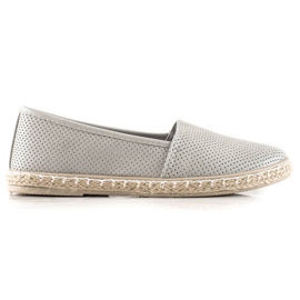 TRENDI Bekväma Eco-Leather Espadrilles grå