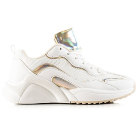 TRENDI Sneakers med Holo -effekt vit