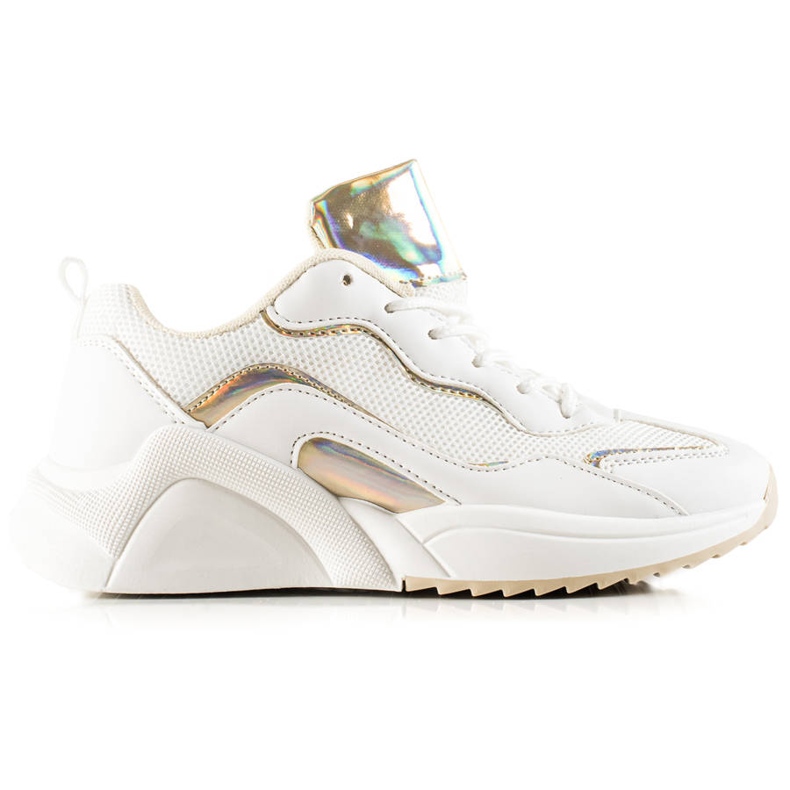 TRENDI Sneakers med Holo -effekt vit