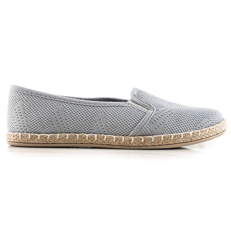 TRENDI Casual Slipony Espadrilles grå