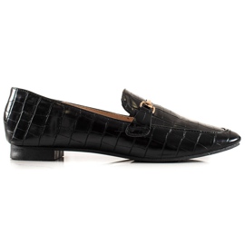 Encor Eleganta loafers med ekoläder svart