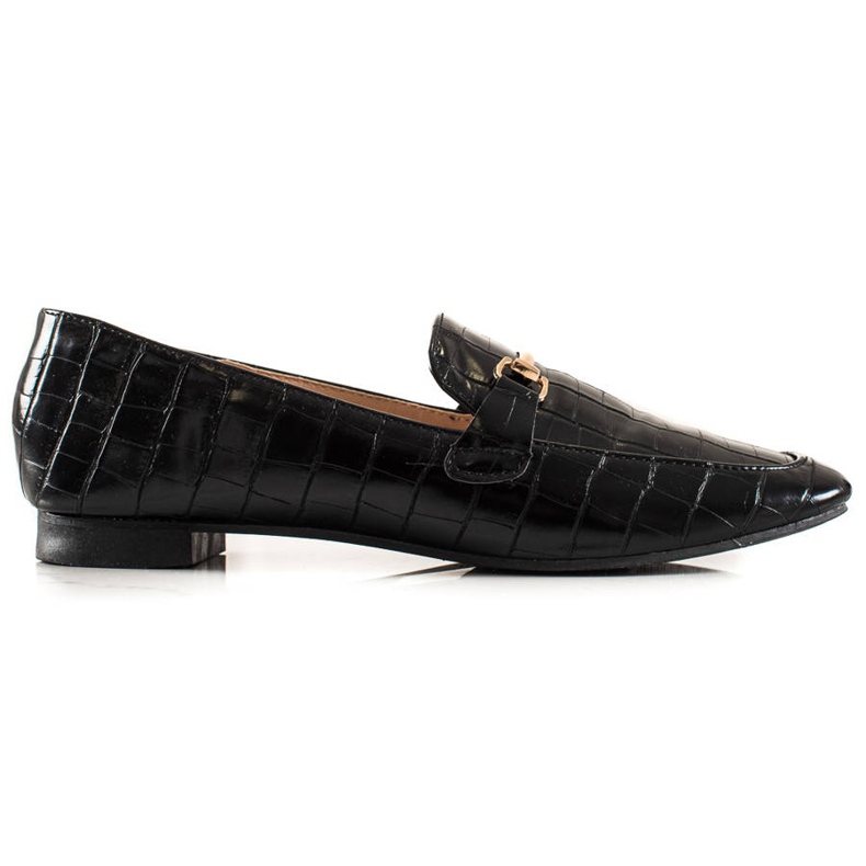 Encor Eleganta loafers med ekoläder svart