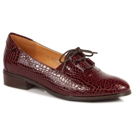 Lackade skor W.POTOCKI W WOL47B brun mångfärgad