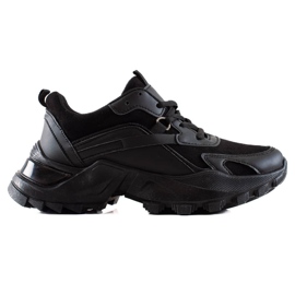 TRENDI Svarta mode sneakers