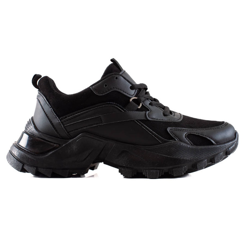 TRENDI Svarta mode sneakers