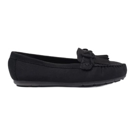 Fama Loafers Med En Rosett svart