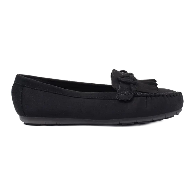Fama Loafers Med En Rosett svart