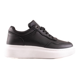TRENDI Casual Eco Leather Sneakers svart