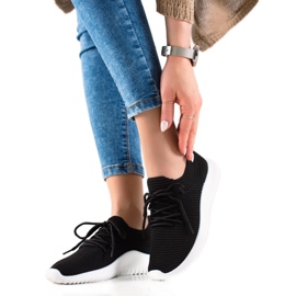 TRENDI Lätta sportskor svart