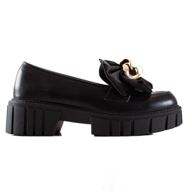 Seastar Mode Loafers Med Rosett svart