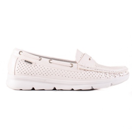 Goodin Ljusa Loafers På Plattformen vit