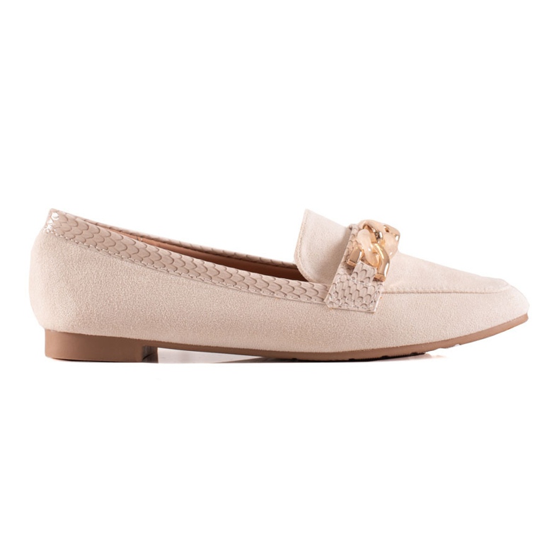 Small Swan Eleganta Cream Loafers beige