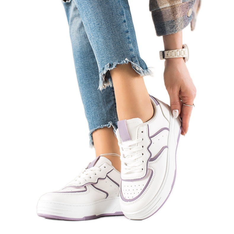 Weide Bekväma Casual Sneakers vit