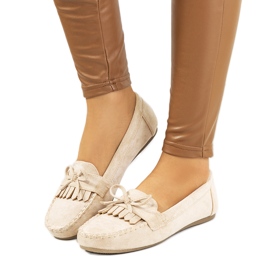Beige Medrano loafers