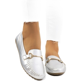 Ilana silver loafers dam