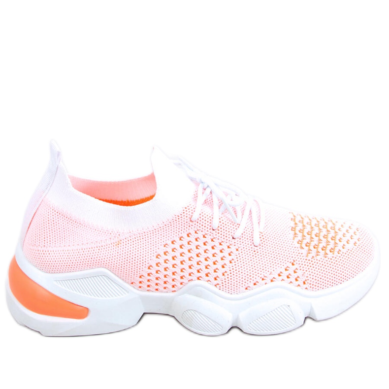 Harri Orange strumpor vit