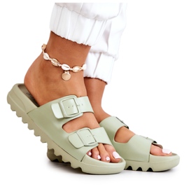 PS1 Gummi Flip Flops På Den Westie Gröna Plattformen