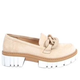 Dam loafers med Juni Beige kedja