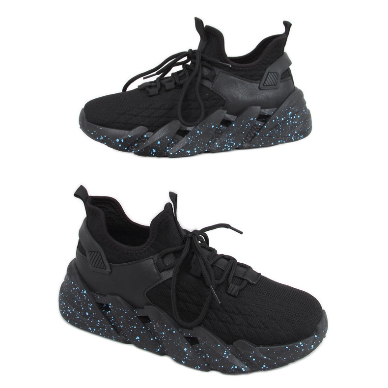 Indu Black sock sportskor svart