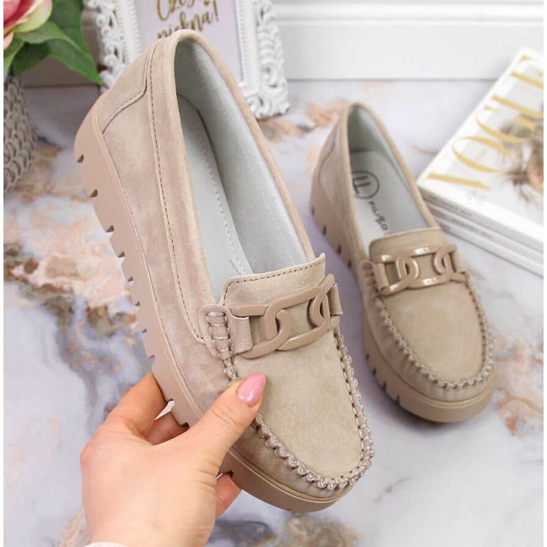 Loafers på Filippo-plattformen W PAW314B beige