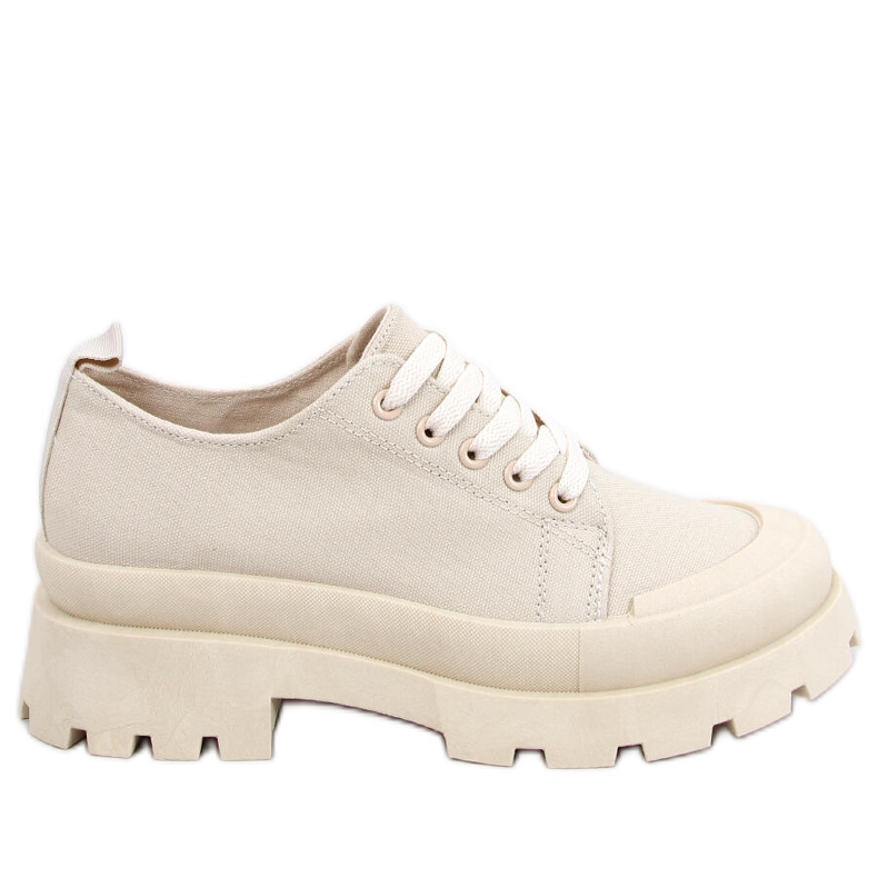 Golv Beige vandringssneakers