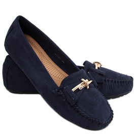 Lyset Azul dam loafers marinblå
