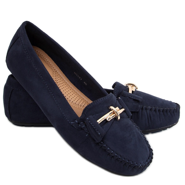 Lyset Azul dam loafers marinblå