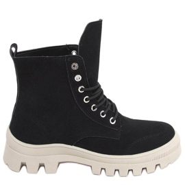 Mariko Black ankelhöga vandringssneakers svart