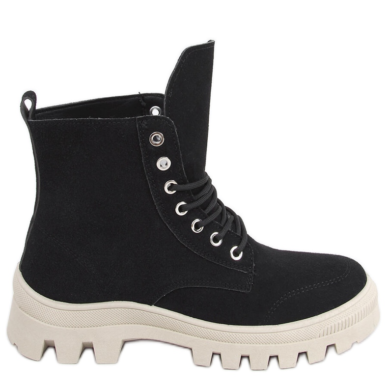 Mariko Black ankelhöga vandringssneakers svart