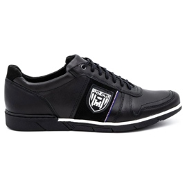 Polbut Herrskor i läder 2113 svart grain