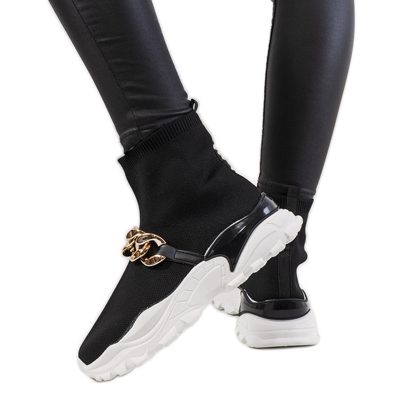 Hurtado svarta höga sneakers