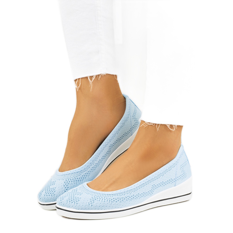 Connor blå ballerinor