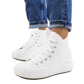 Vita sneakers på hög Tirado-sula