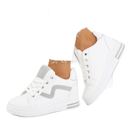 Vita sneakers på Piazza wedge