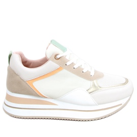 Sneakers på en dold Bahar Beige wedge mångfärgad